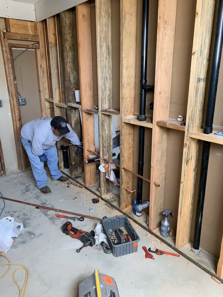 Commercial rough-in plumbing for Gas Line Repair in Polk